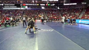 3A-150 lbs Cons. Semi - Jayden Zachary, Dowling Catholic vs Easton Jorgenson, Waverly-Shell Rock