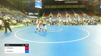 160 lbs Cons 16 #1 - Zane Willobee, Michigan vs Lucas Ricketts, Kentucky