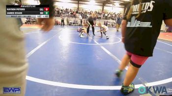 55 lbs Rr Rnd 1 - Kaysen Peters, Collinsville Cardinal Youth Wrestling vs James Evans, Bartlesville Wrestling Club