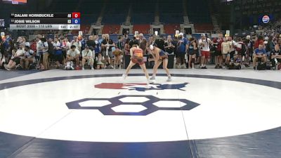 110 lbs Cons. Rd Of 16 - Dalani Hornbuckle, Arkansas vs Josie Wilson, Kansas