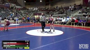 5A 120 lbs Cons. Round 1 - Graysea Brown, Lake Hamilton vs Kaitlyn Robinson, Vilonia