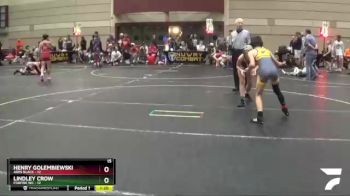 91 lbs Round 5 (6 Team) - Henry Golembiewski, Ares Black vs Lindley Crow, Foxfire WC