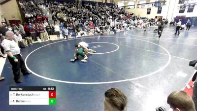 133 lbs Consi Of 16 #2 - Tanner Berkenstock, Notre Dame Green Pond vs Apollo Bellini, Ponaganset