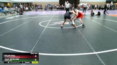 113 lbs Cons. Round 2 - Cole Wicklund, North Point vs Dylan Hall, St. Pius X (Kansas City) JV