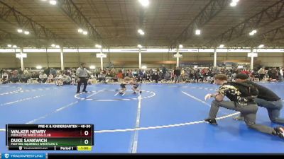 48-50 lbs Round 1 - Duke Sankwich, Fighting Squirrels Wrestling C vs Walker Newby, Middleton Wrestling Club