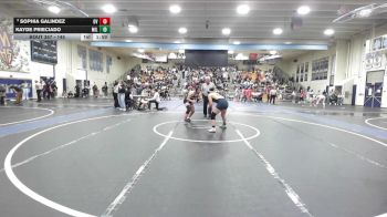 145 lbs Champ. Round 2 - Kayde Prieciado, Millikan vs Sophia Galindez, Orange Vista