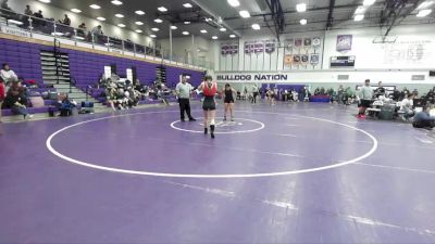 130 lbs Cons. Round 3 - Cassidy Hipskind, Columbia (White Salmon) (Girls) vs Brianna Arias, Toppenish