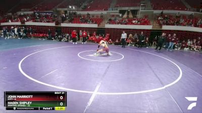 132 lbs 2nd Wrestleback And Semi-finals(16 Team) - John Marriott, Katy vs Hagen Shipley, Dripping Springs