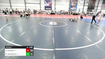 85 lbs Rr Rnd 2 - Ayden Jimenez, Grit Mat Club Blue vs Max Hanselman, Grain House Grapplers