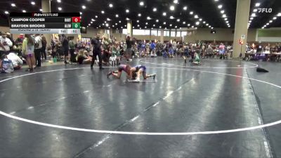 70 lbs Round 2 (6 Team) - Brayden Brooks, Alabama Elite Red vs Campion Cooper, Rabbit WC