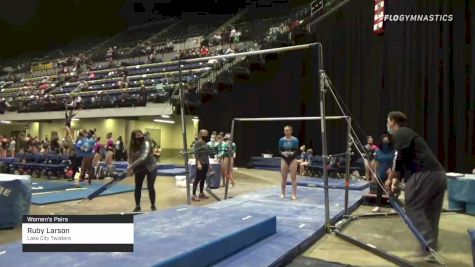 Ruby Larson - Women's Pairs, Lake City Twisters - 2021 Women's Xcel Region 4 Championships