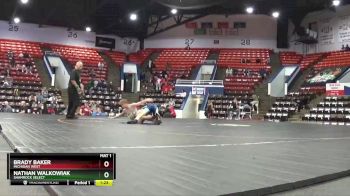 105 lbs Champ. Round 2 - Nathan Walkowiak, Shamrock Select vs Brady Baker, Michigan West