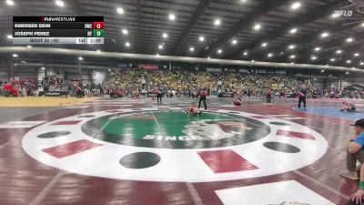 50 lbs Champ. Round 1 - Emersen Seim, Douglas Wrestling Club vs Joseph Perez, No Team
