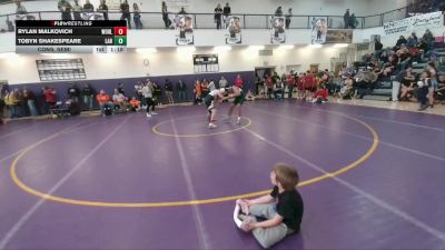 110 lbs Cons. Semi - Tobyn Shakespeare, Lander Middle School vs Rylan Malkovich, Worland Middle School