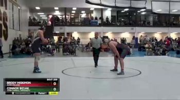 285 lbs Cons. Round 1 - Connor Bizjak, John Carroll University vs Brody Miskimon, Alma College