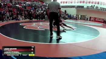 106 lbs 7th Place Match - Landon Sturgell, St Francis De Sales (Columbus) vs Jaden Weaver, Maple Hights