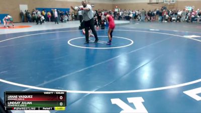 100lbs Cons. Round 3 - Lindsay Julian, Kennewick (Girls) vs Janae Vasquez, Granger (Girls)