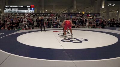 79 kg Cons. Quarters - Matthew Singleton, Wolfpack RTC/ Titan Mercury Wrestling Club vs James Rowley, Boilermaker RTC