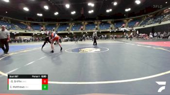 144 lbs 5th Place Match - Dillon Griffin, Oswego vs Cam Matthews, DeKalb