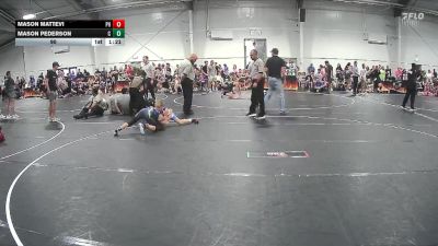 90 lbs Round 2 (6 Team) - Mason Mattevi, Power House vs Mason Pederson, Cartel