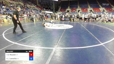 130 lbs Rnd Of 32 - Abigail Mozden, OH vs Lilyana Lamothe, WA