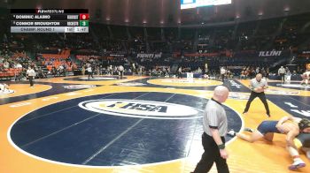 1A 215 lbs Champ. Round 1 - Dominic Alaimo, Braidwood (Reed-Custer) vs Connor Broughton, Rochester