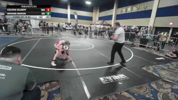 116 lbs Consi Of 16 #2 - Colton Gilbert, Thorobred vs Brodee Mason, Riverside Rascal