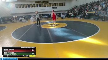 120 lbs Champ. Round 1 - Luke Webb, Rockwall vs Ben Morrell, First Baptist Academy