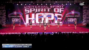 Cheer Infinity Allstars - Code 4 [2026 L4 Senior Open Coed - D2 Day 1] 2026 Spirit of Hope Grand Nationals