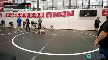 43 lbs Consolation - Aubrey McWater, Team Nomad vs Arrow Fife, Tecumseh Youth Wrestling