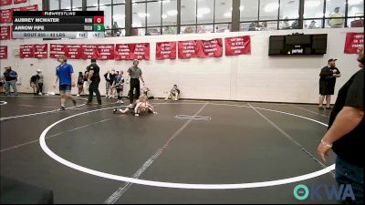 43 lbs Consolation - Aubrey McWater, Team Nomad vs Arrow Fife, Tecumseh Youth Wrestling