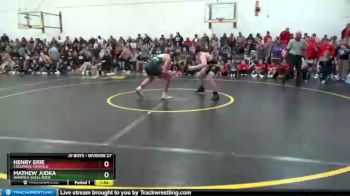 Round 1 - Henry Erie, Columbus Catholic vs Mathew Judka, Waverly-Shell Rock