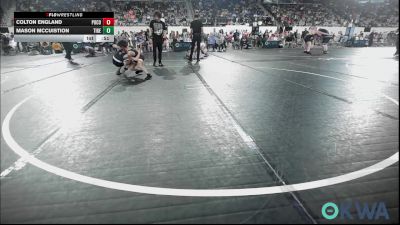 64 lbs Consi Of 16 #2 - Colton England, Pocola Youth Wrestling vs Mason McCuistion, Tiger Trained Wrestling