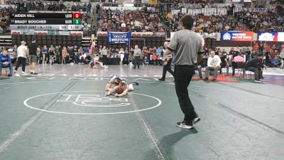 A - 118 lbs Semifinal - Aiden Hill, Laurel vs Brady Boucher, Havre
