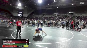 100 lbs Quarterfinal - Cody Littlepage, Bald Eagle Wrestling vs Liam Felker, Bear Cave Wrestling Club