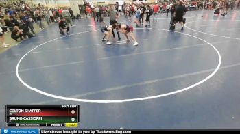 106 lbs Champ. Round 2 - Bruno Cassioppi, IL vs Colton Shaffer, IA