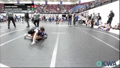 61 lbs Round Of 16 - August Nowka, Newcastle Youth Wrestling vs Maximus Crawford, Southmoore SaberCats Wrestling