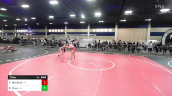 130 lbs Consi Of 16 #1 - Abigail Mardock, The Factory WC vs Alexus Rios, Blazers WC