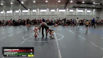 52 lbs Finals (2 Team) - Mavrick Elliott, Hammers Yellow vs Jeremiah Hosman, Hammers Blue