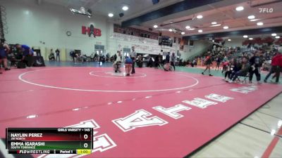 145 lbs Cons. Round 1 - Nayliin Perez, JW North vs Emma Igarashi, South Torrance