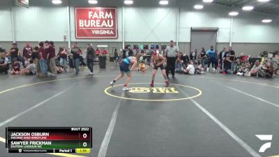 106 lbs Cons. Round 5 - Jackson Osburn, Machine Shed Wrestling vs Sawyer Frickman, Eastern Loudoun WC