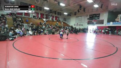 38-40 lbs Round 3 - Augustus Louis, San Clemente Youth Wrestling vs Elila Jean Harlan, So Cal Hammers