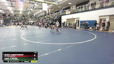 113 lbs Cons. Round 3 - Dane O`meara, Spring Valley/Elmwood vs Wyatt Christianson, Spooner/Webster