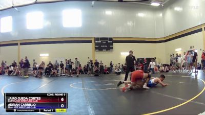 165 lbs Cons. Round 3 - Jairo Ojeda Cortes, Carmel USA Wrestling Club vs Adrian Carrillo, Team Jeff Wrestling Club