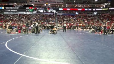 3A-138 lbs Quarterfinal - Braxton Winkey, Ames vs Cody Trevino, Bettendorf