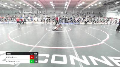 90 lbs Rr Rnd 1 - Kannon Klunk, Roughnecks vs AJ Woerpel, POWA