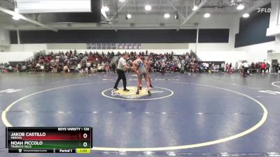 126 lbs Cons. Round 3 - Noah Piccolo, Trabuco Hills vs Jakob Castillo, Merced