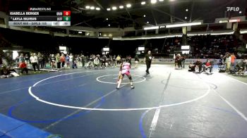 Girls 105 lbs Cons. Semi - Isabella Berger, Granger (Girls) vs Layla Silveus, Lake Stevens (Girls)
