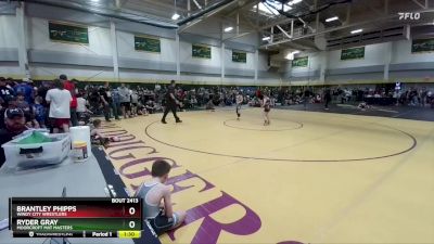 65 lbs Champ. Round 2 - Ryder Gray, Moorcroft Mat Masters vs Brantley Phipps, Windy City Wrestlers