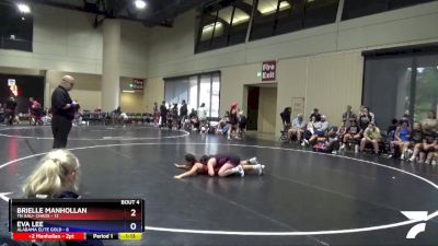 100 lbs Round 2 (6 Team) - Eva Lee, Alabama Elite Gold vs Brielle Manhollan, TN AAU- Chaos